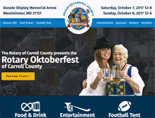 Tablet Screenshot of carrolloktoberfest.com